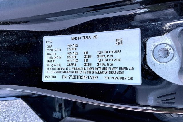 Used 2022 Tesla Model 3 Performance AWD/4WD image 36