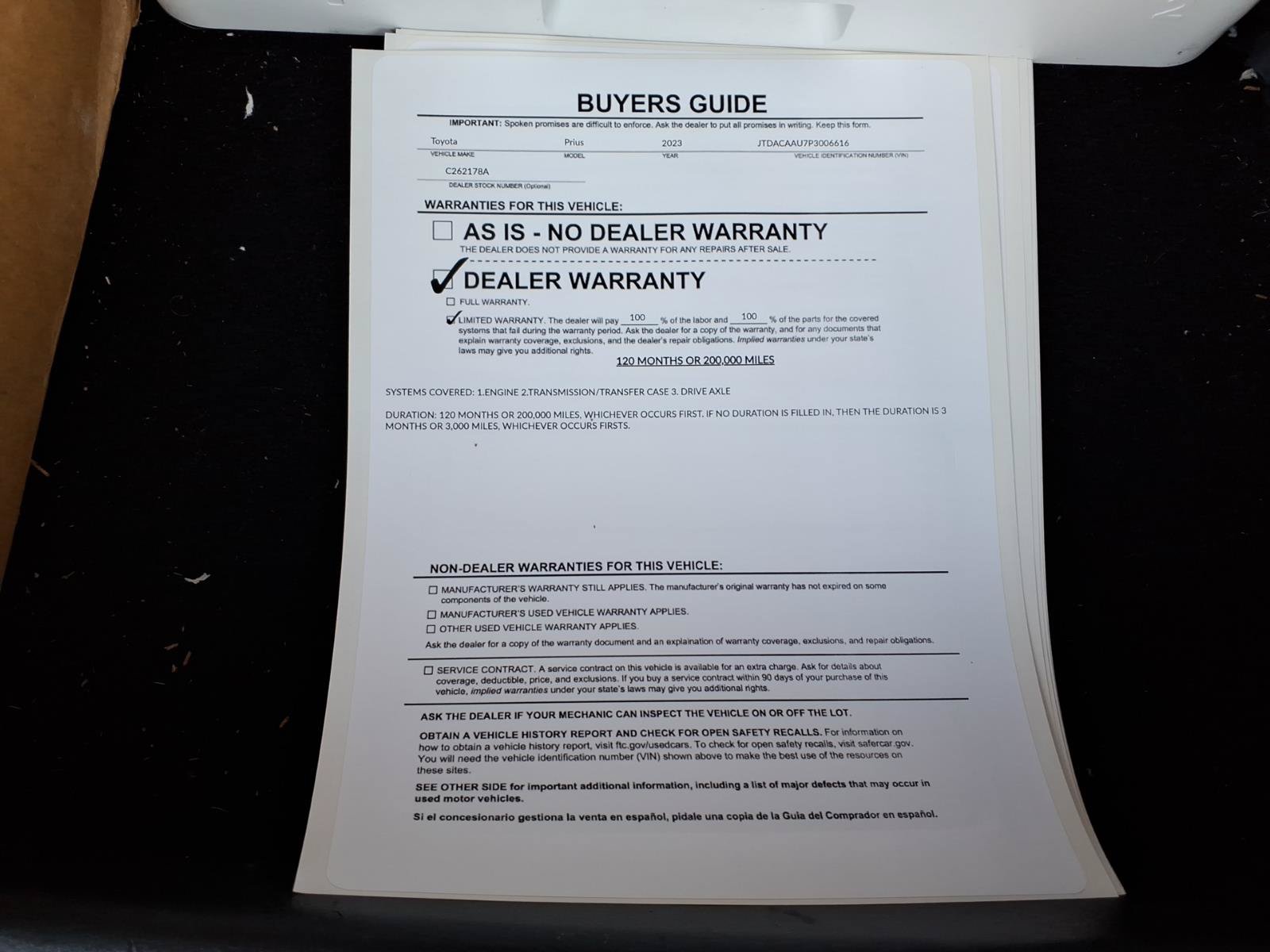 Used 2023 Toyota Prius XLE FWD image 35