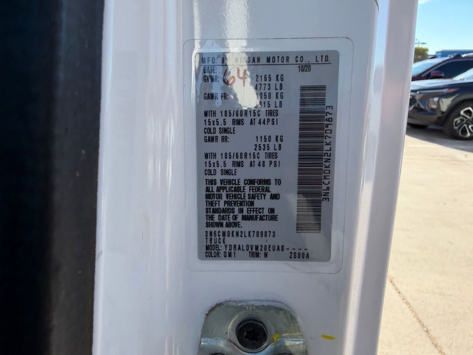 Certified 2020 Nissan NV200 S FWD image 31