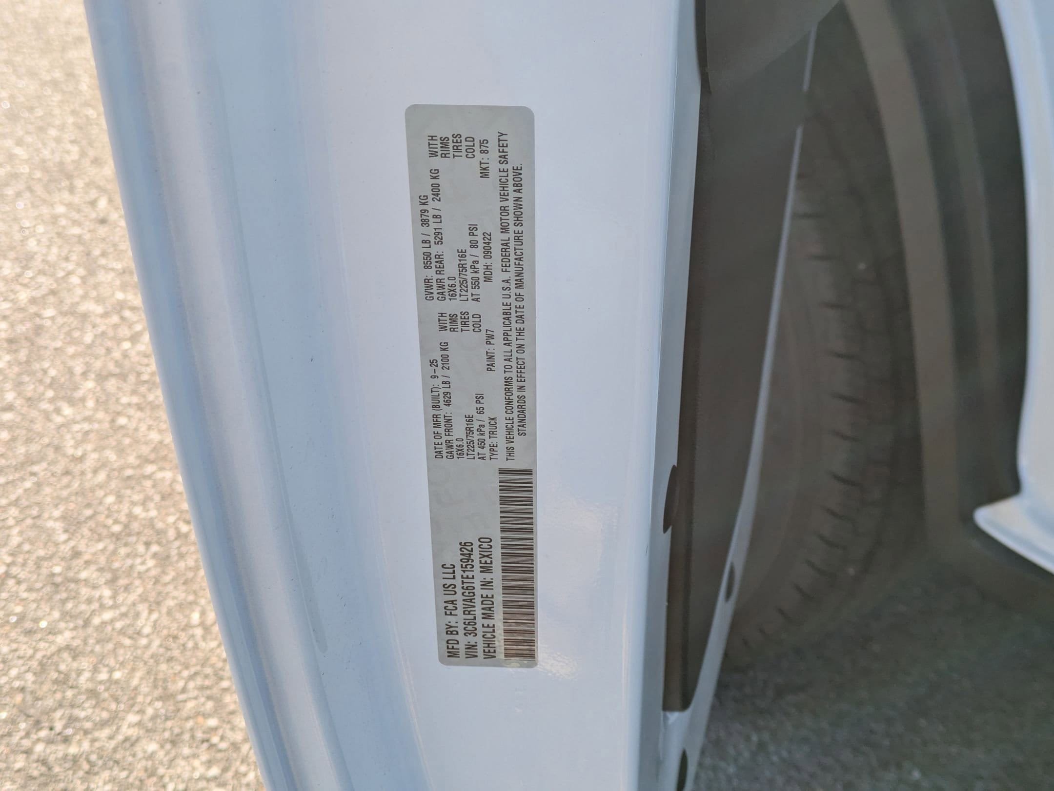 New 2026 RAM ProMaster 1500 w/ Convenience Group FWD image 26