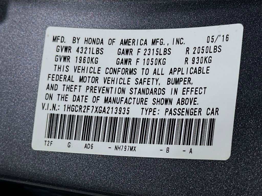 Used 2016 Honda Accord EX image 32