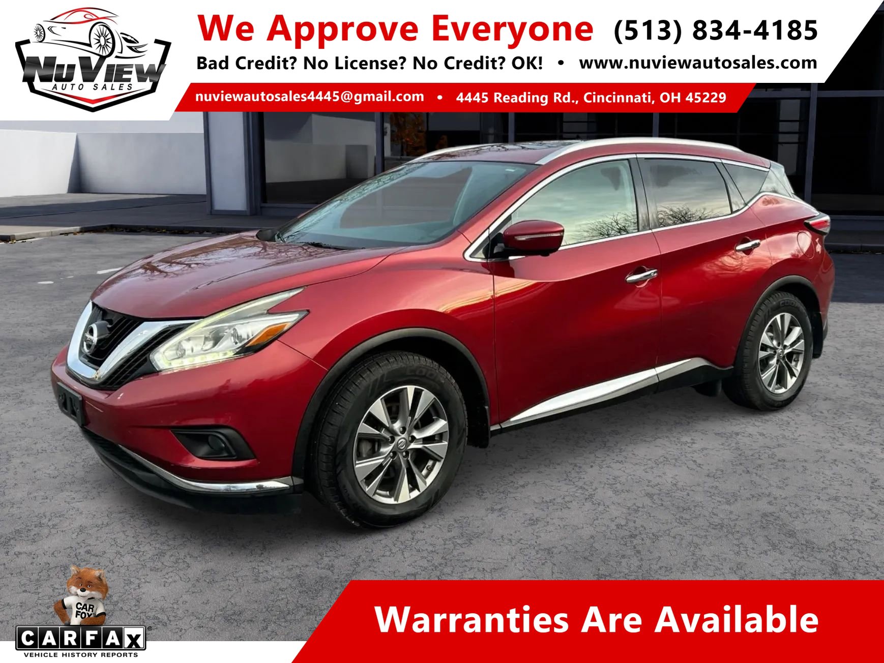 Used 2015 Nissan Murano SL w/ SL Technology Package
