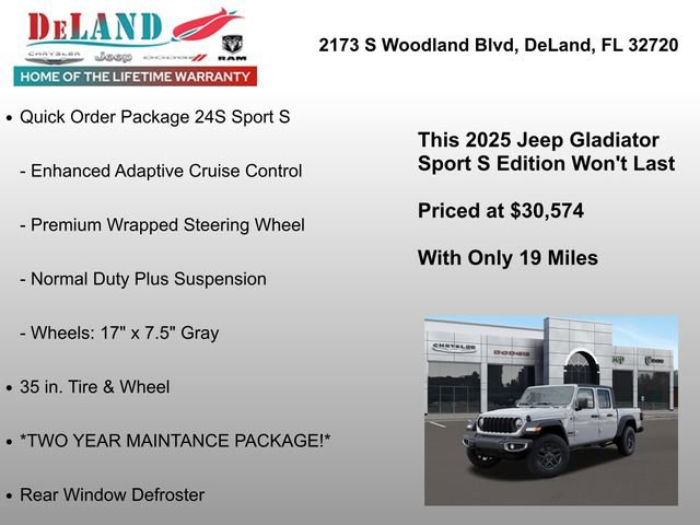 New 2025 Jeep Gladiator Sport image 12