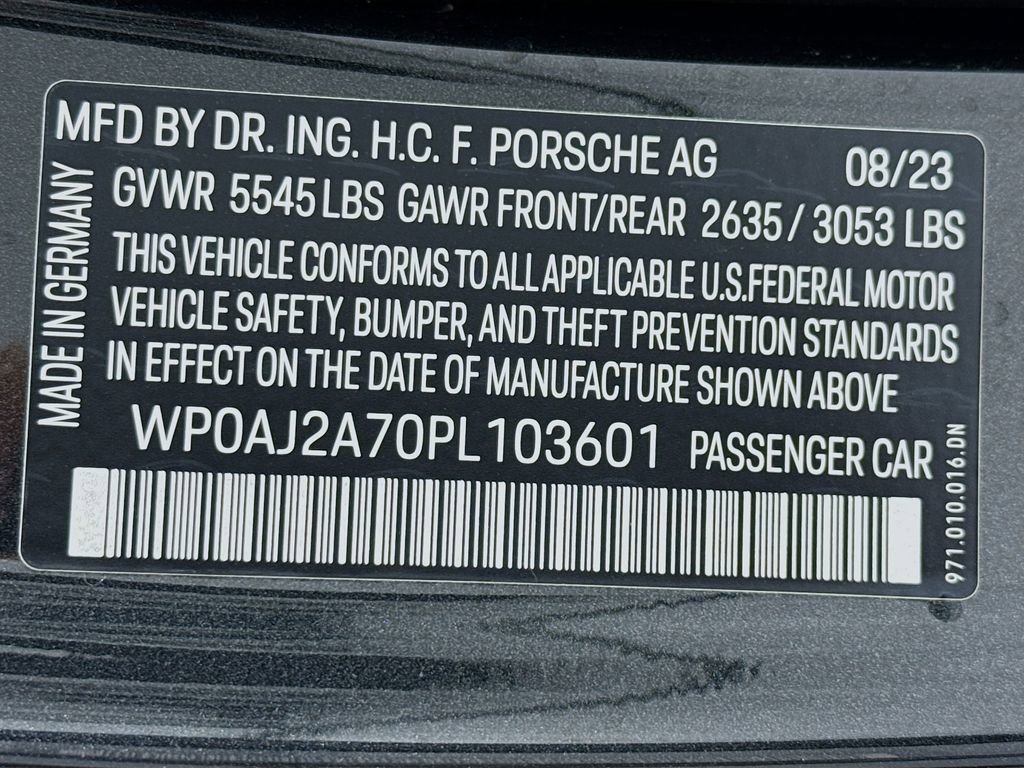 Certified 2023 Porsche Panamera Platinum Edition image 36