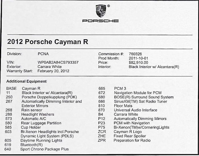 Used 2012 Porsche Cayman R image 2