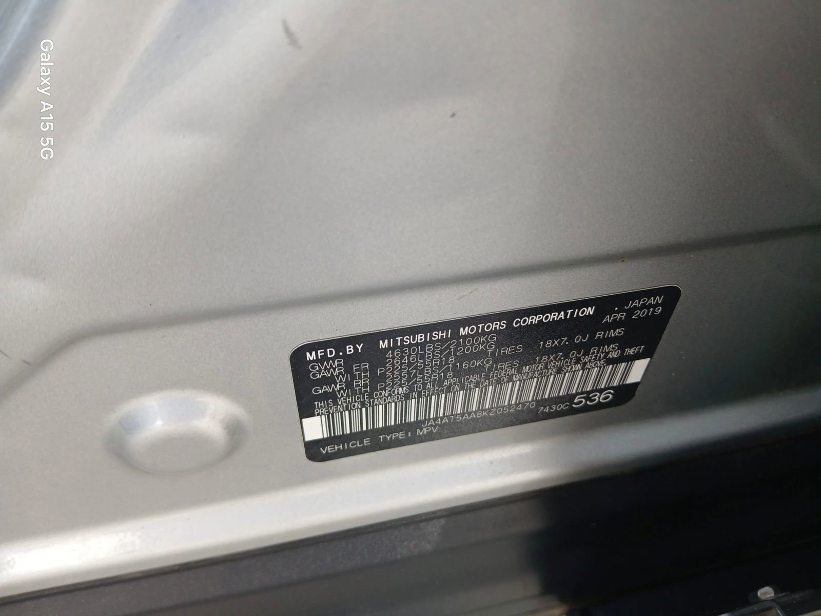 Used 2019 Mitsubishi Eclipse Cross SE image 10