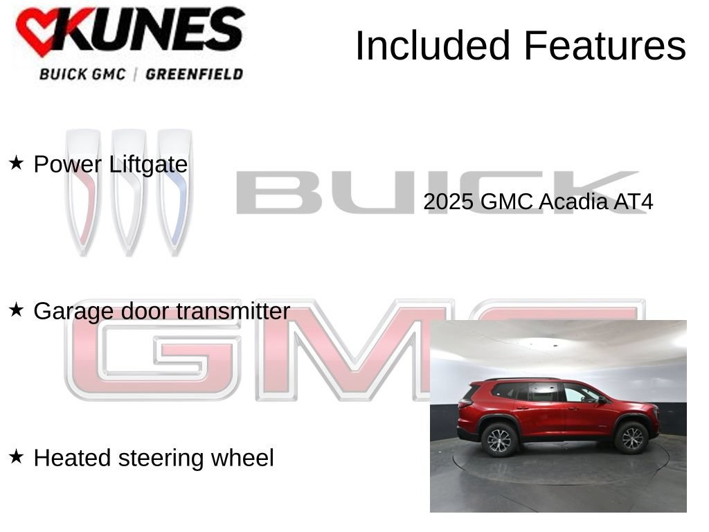 New 2025 GMC Acadia AT4 w/ LPO, Floor Liner Package AWD/4WD image 3