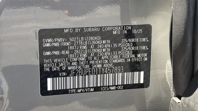 Certified 2026 Subaru Outback Touring AWD/4WD image 28