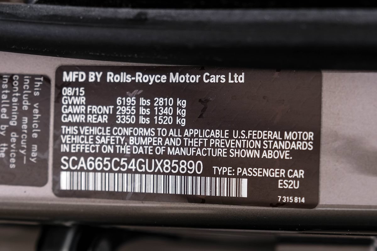 Used 2016 Rolls-Royce Wraith RWD image 60