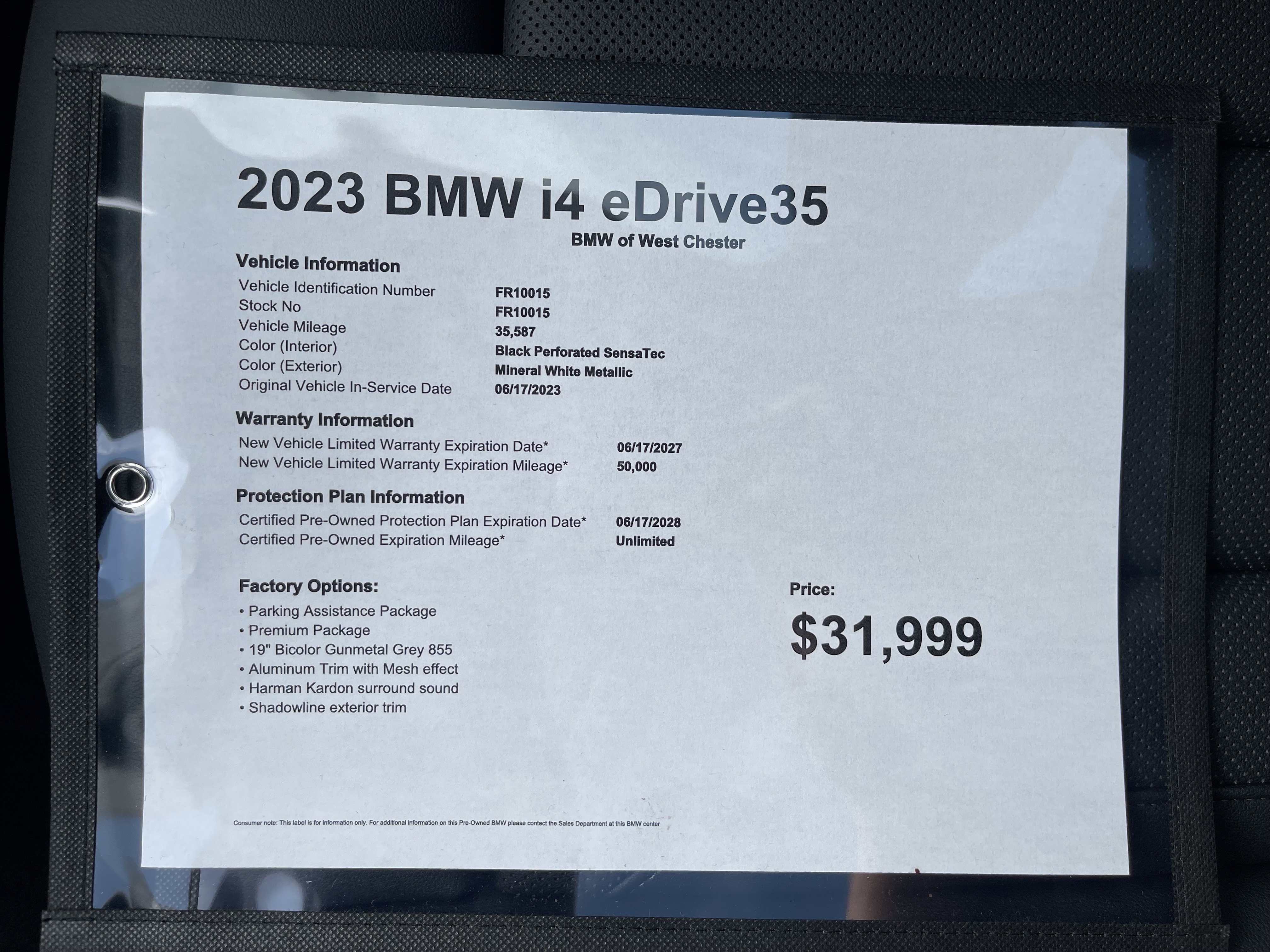 Certified 2023 BMW i4 eDrive35 w/ Premium Package image 17