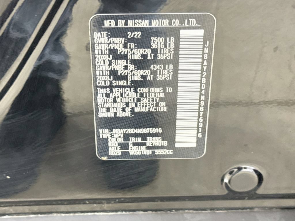 Used 2022 Nissan Armada SL AWD/4WD image 34