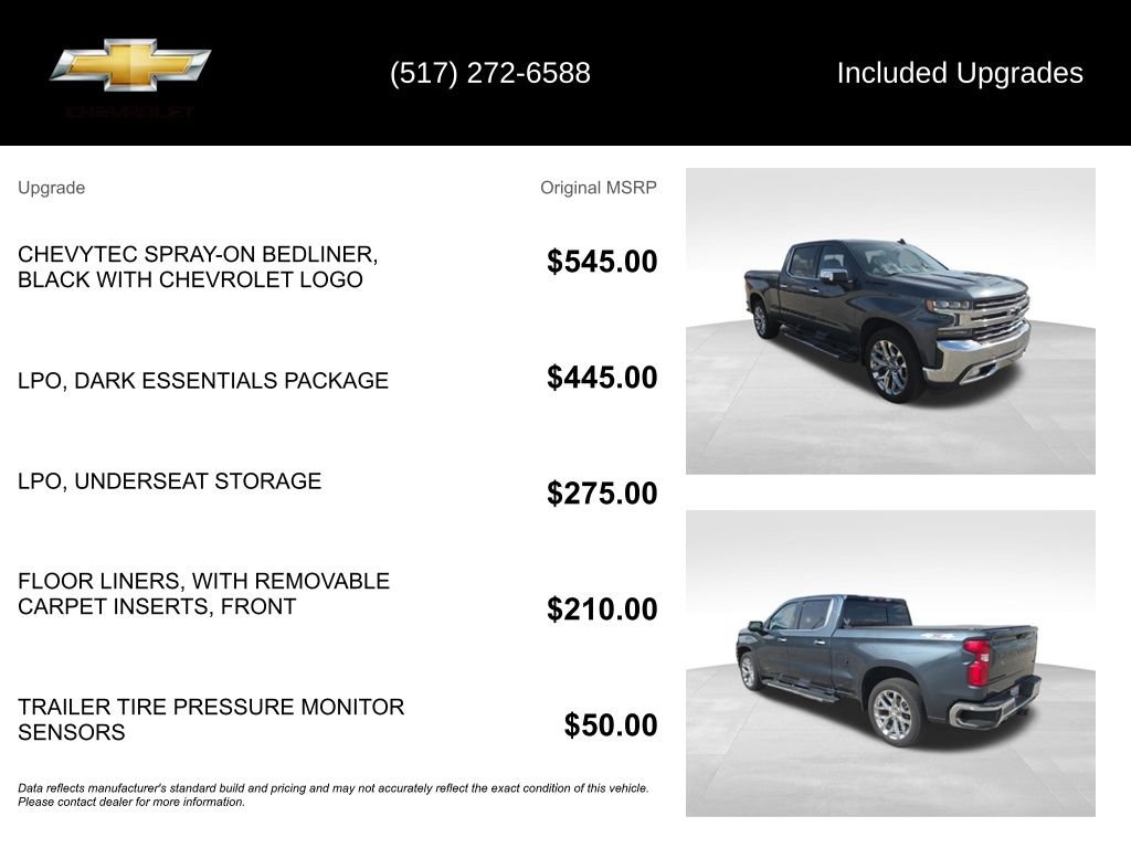 Used 2021 Chevrolet Silverado 1500 LTZ w/ Technology Package AWD/4WD image 6