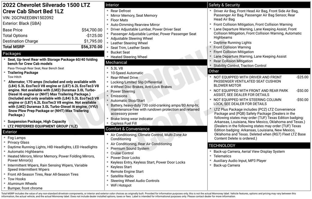 Used 2022 Chevrolet Silverado 1500 LTZ image 2