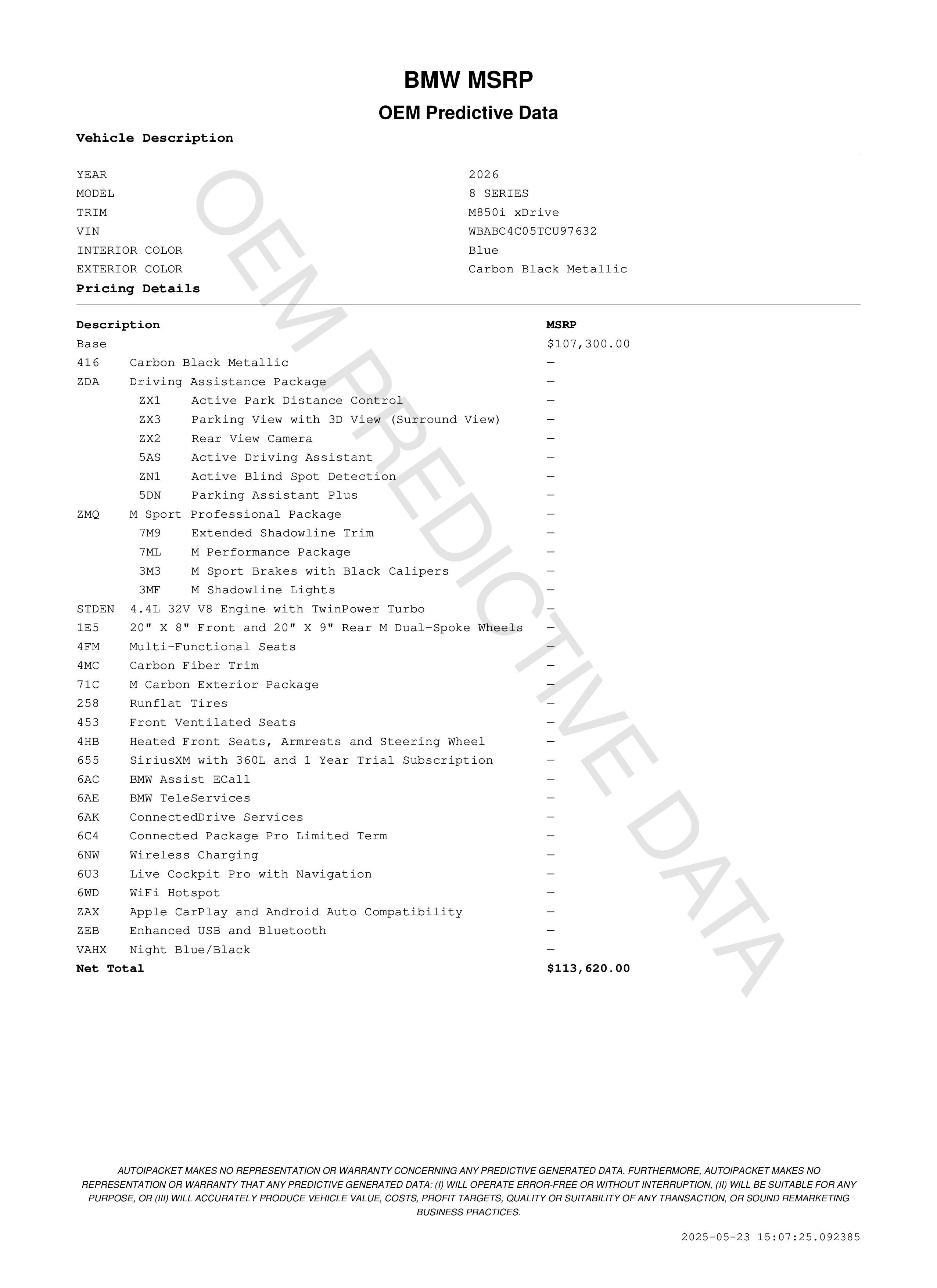 New 2026 BMW M850i xDrive Coupe w/ M Carbon Exterior Package image 3