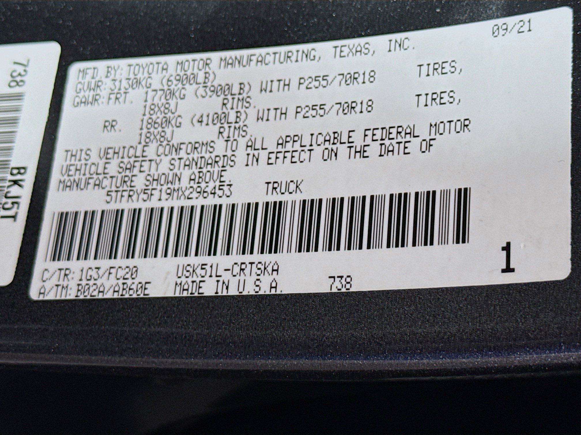 Used 2021 Toyota Tundra SR5 RWD image 39
