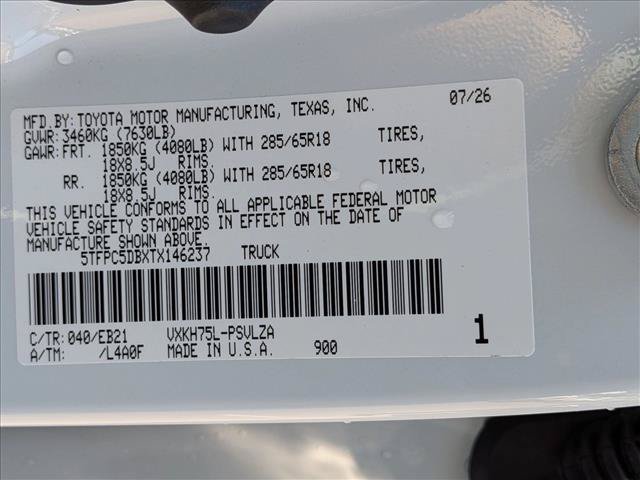 New 2026 Toyota Tundra TRD Pro w/ Tow Tech Package AWD/4WD image 18