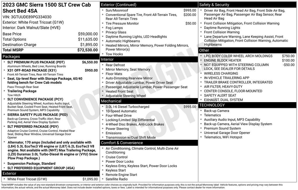 Used 2023 GMC Sierra 1500 SLT w/ SLT Premium Plus Package AWD/4WD image 2