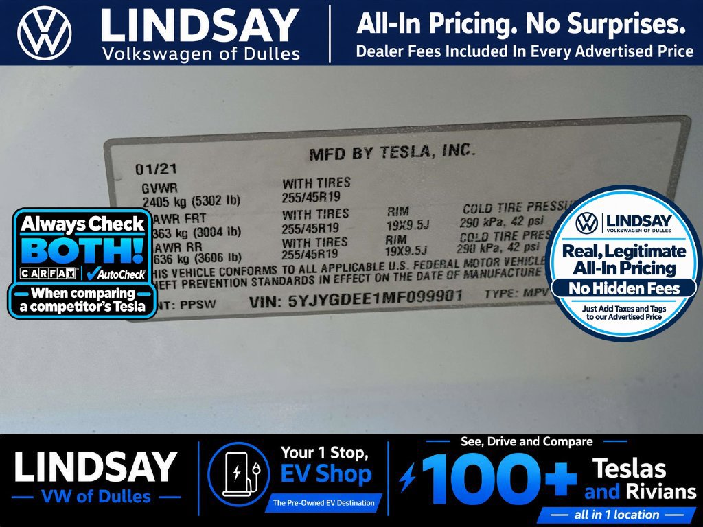 Used 2021 Tesla Model Y Long Range AWD/4WD image 31