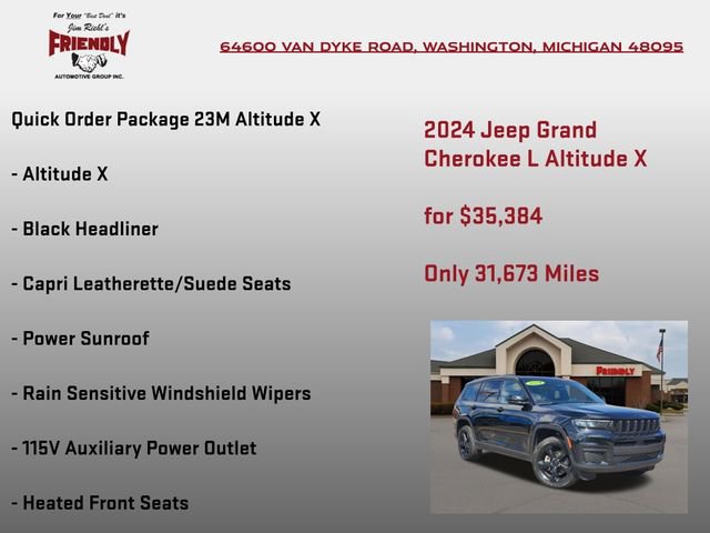 Used 2024 Jeep Grand Cherokee L Altitude AWD/4WD image 5