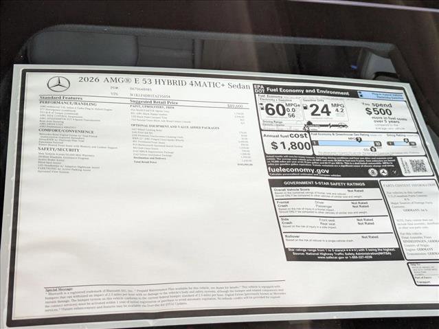 New 2026 Mercedes-Benz E 53 AMG e 4MATIC Sedan image 21