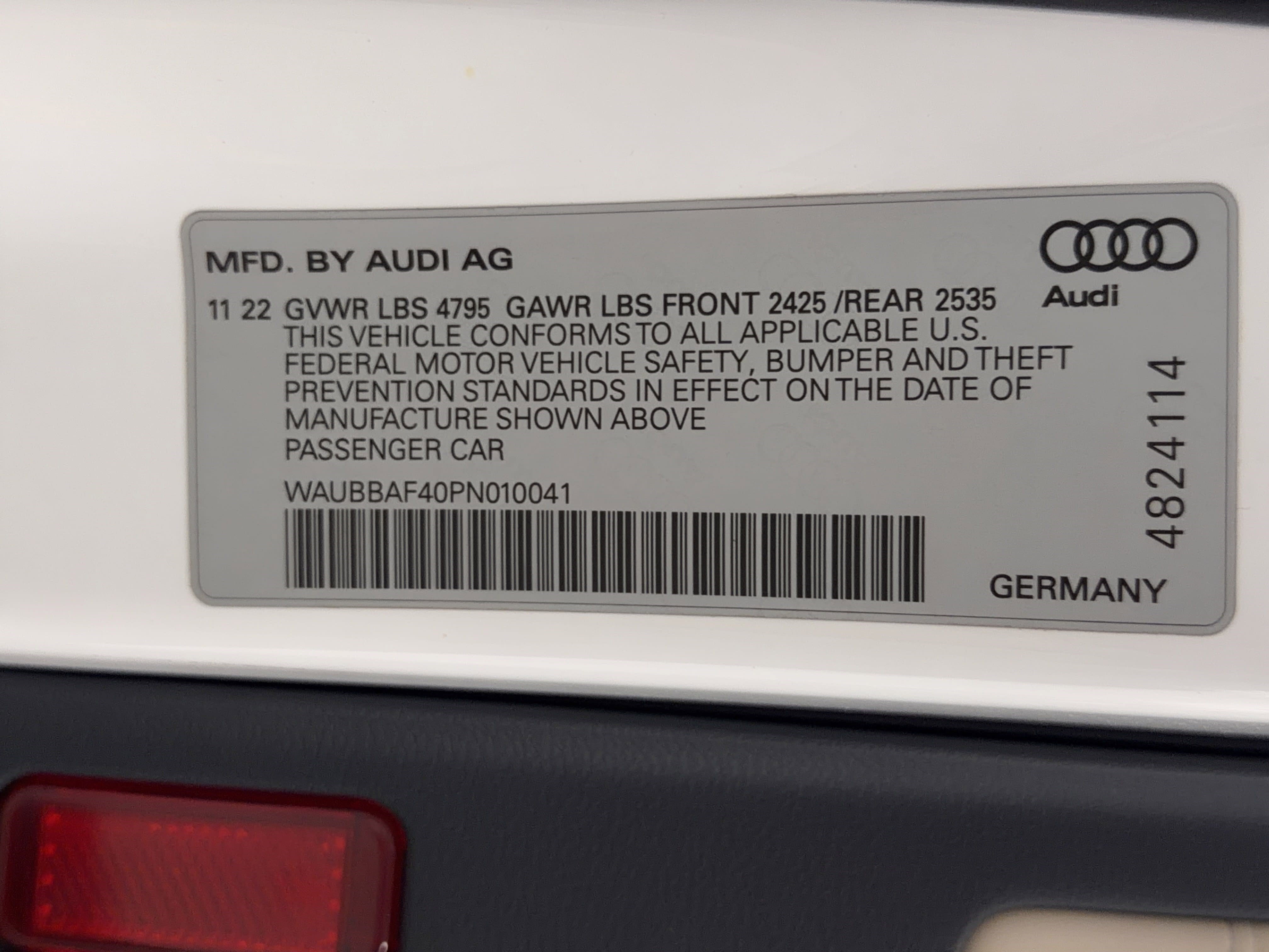 Certified 2023 Audi A4 2.0T Premium Plus w/ Premium Plus Package AWD/4WD image 27