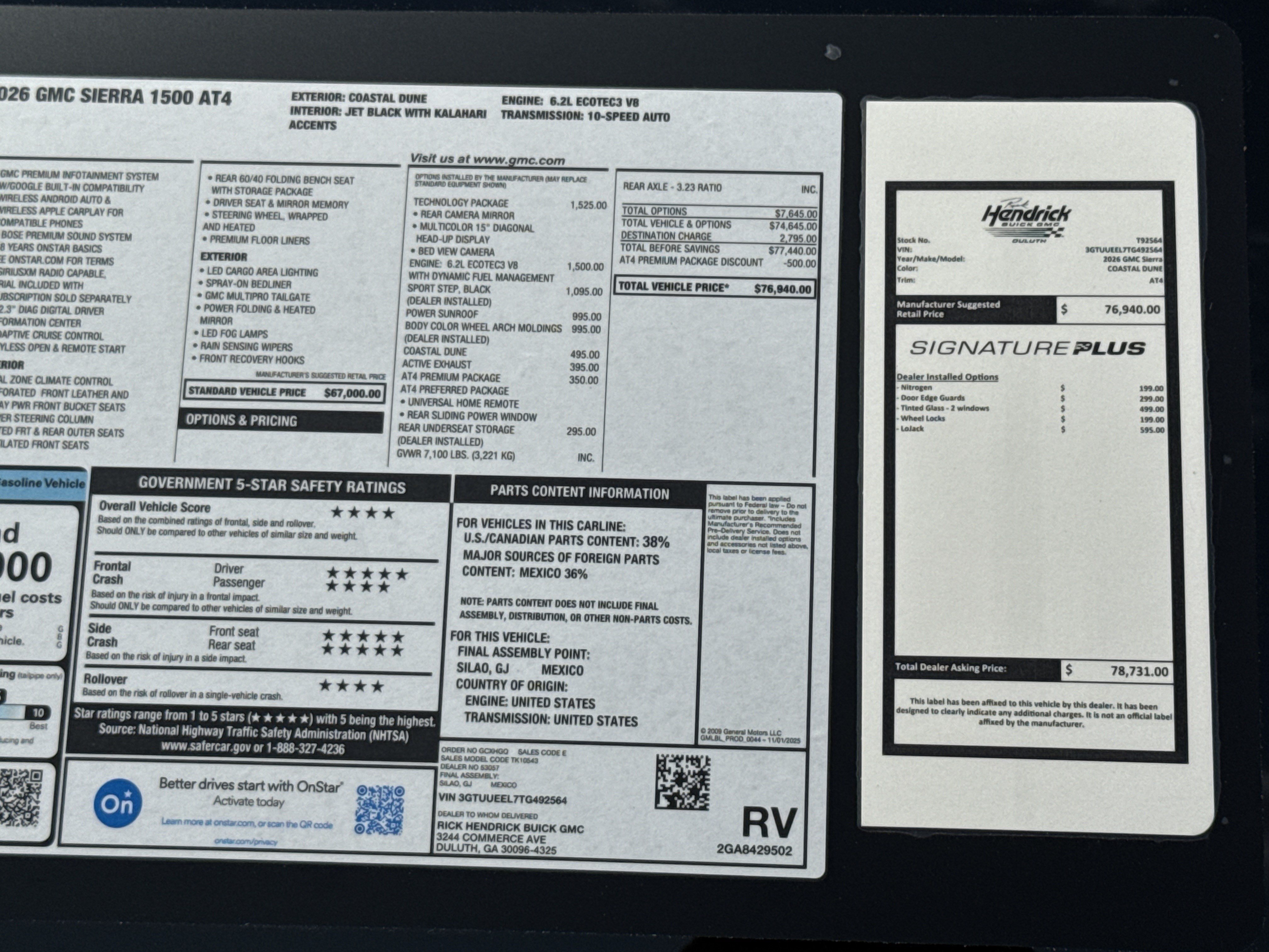 New 2026 GMC Sierra 1500 AT4 w/ AT4 Premium Package AWD/4WD image 39