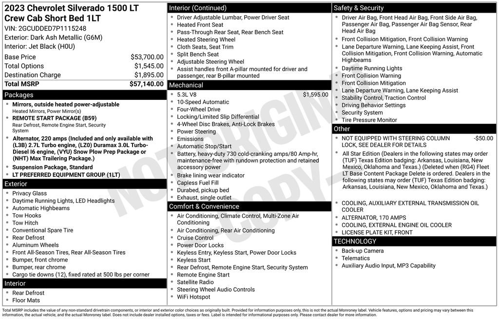 Used 2023 Chevrolet Silverado 1500 LT AWD/4WD image 2