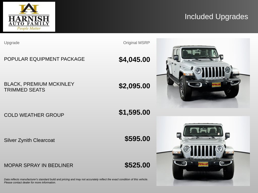 Used 2023 Jeep Gladiator Overland w/ Popular Equipment Package AWD/4WD image 4