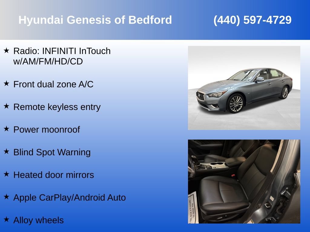 Used 2020 INFINITI Q50 Luxe w/ Cargo Package RWD image 7