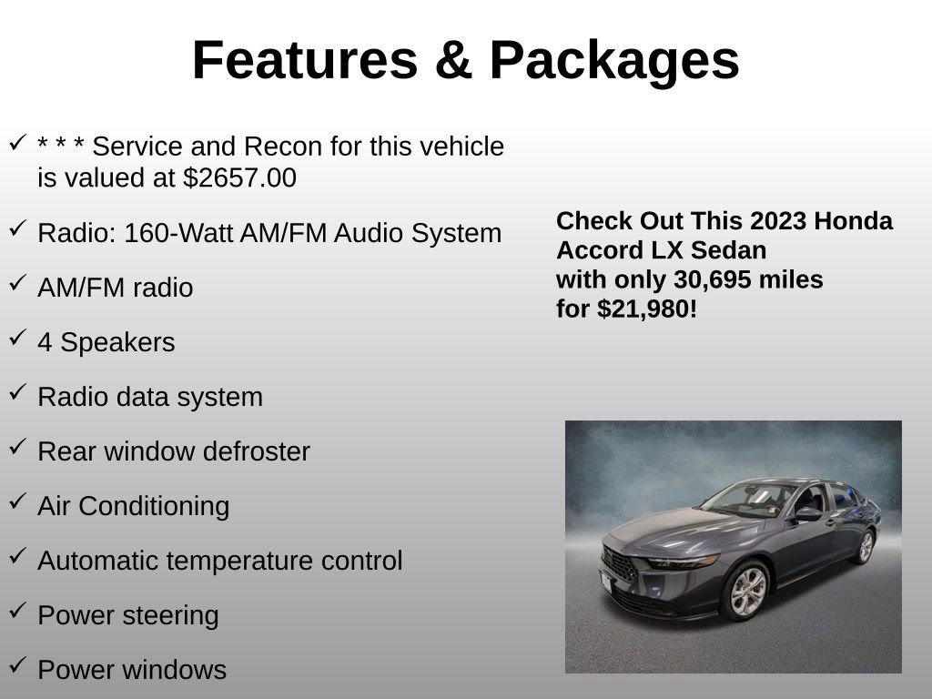 Certified 2023 Honda Accord LX image 8