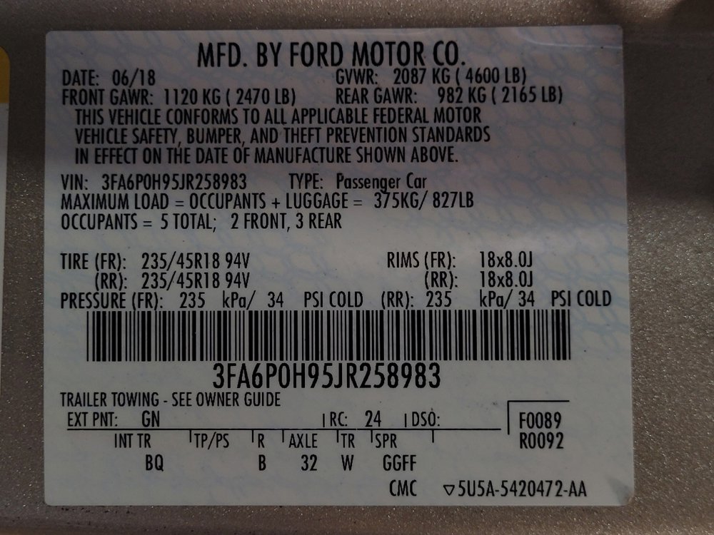 Used 2018 Ford Fusion SE w/ Fusion SE Technology Package FWD image 33