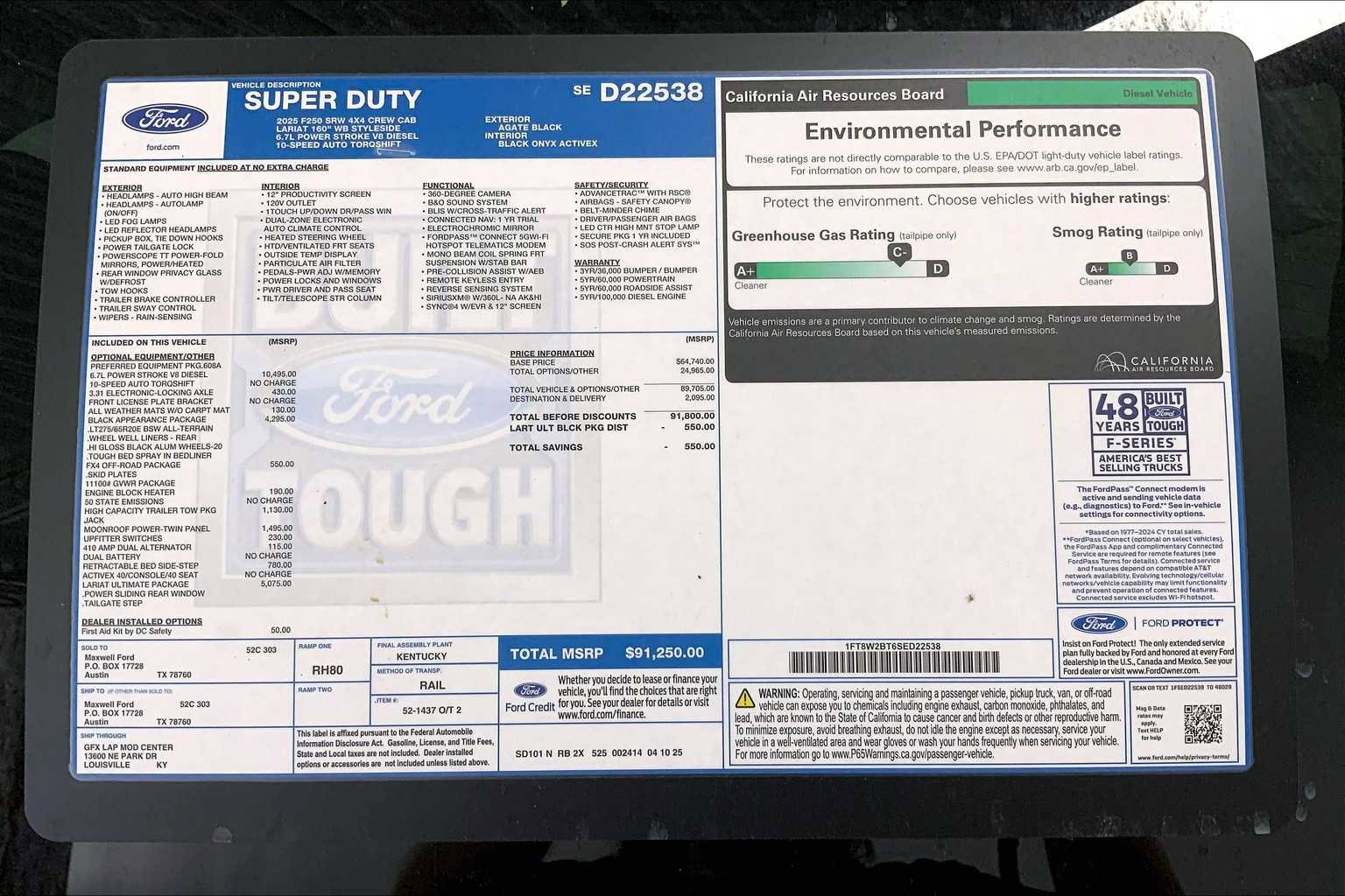 New 2025 Ford F250 Lariat w/ Lariat Ultimate Package image 21