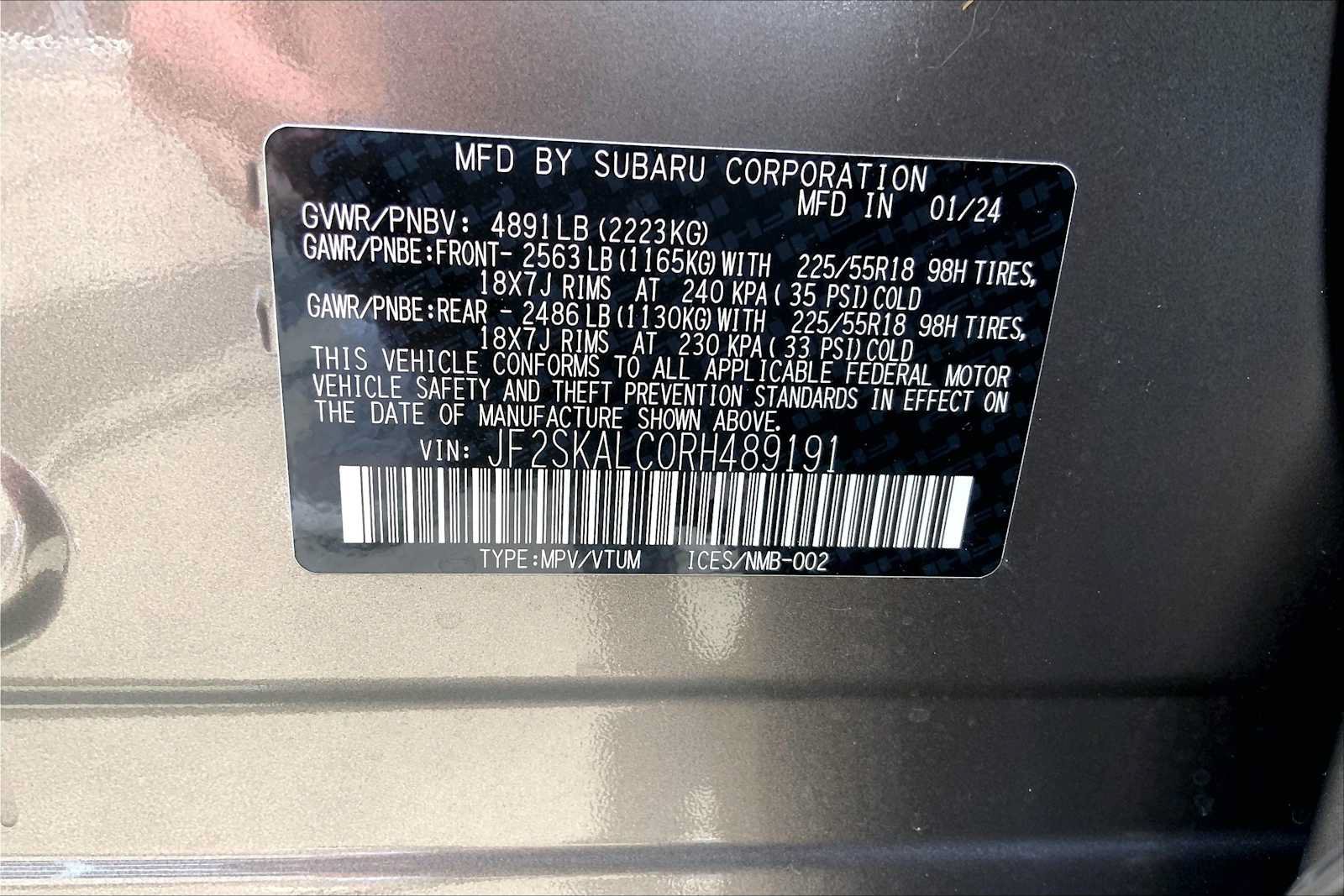 Certified 2024 Subaru Forester Limited AWD/4WD image 34