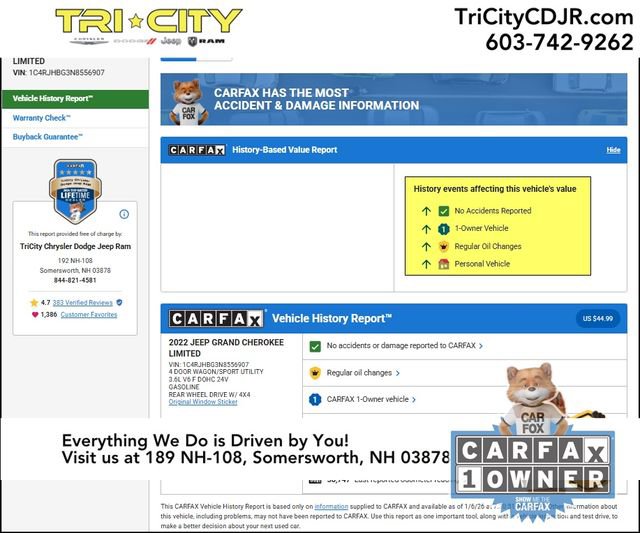 Used 2022 Jeep Grand Cherokee Limited image 33