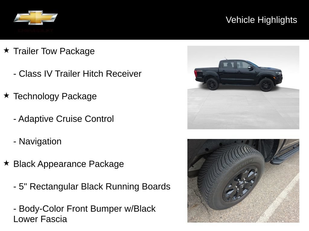 Used 2019 Ford Ranger Lariat w/ Black Appearance Package AWD/4WD image 19