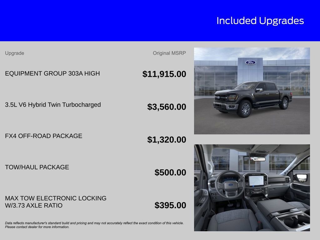 New 2025 Ford F150 XLT w/ Equipment Group 303A High image 7