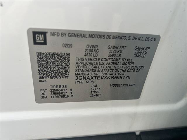 Certified 2019 Chevrolet Equinox LT w/ LPO, Cargo Package AWD/4WD image 14
