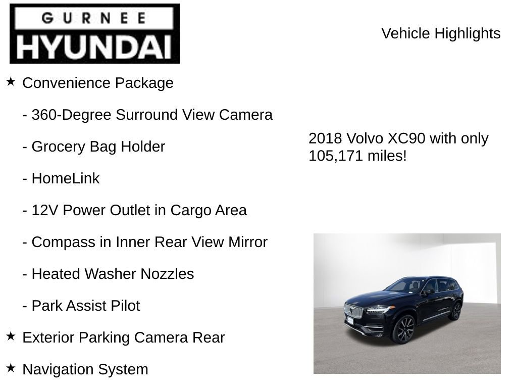 Used 2018 Volvo XC90 T6 Inscription w/ Convenience Package AWD/4WD image 8