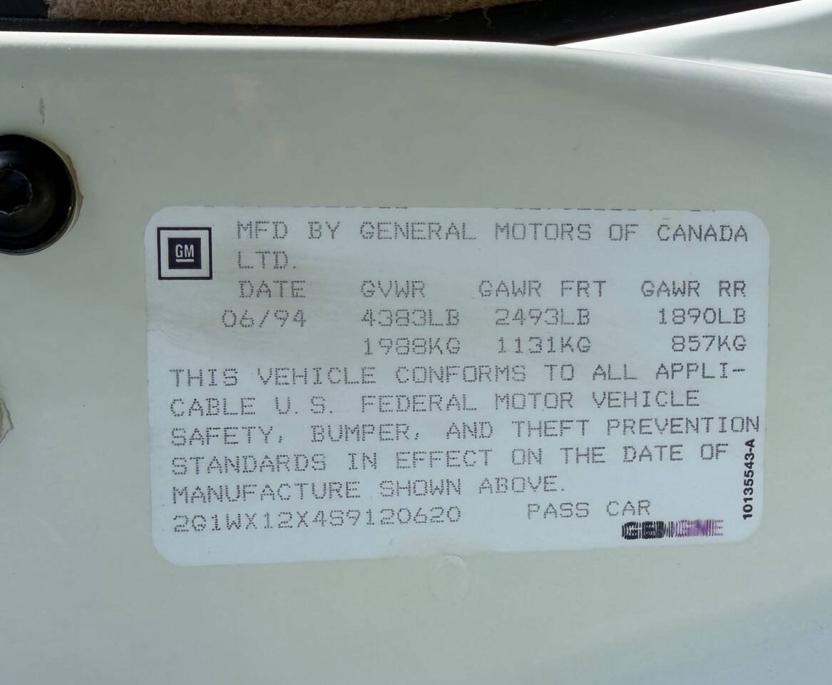 Used 1995 Chevrolet Monte Carlo Z34 FWD image 31