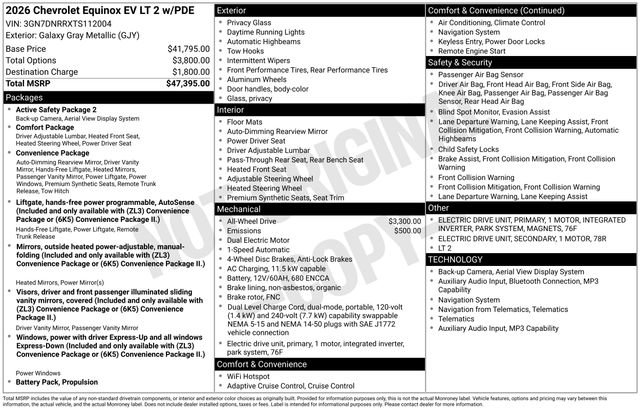 New 2026 Chevrolet Equinox EV LT AWD/4WD image 42