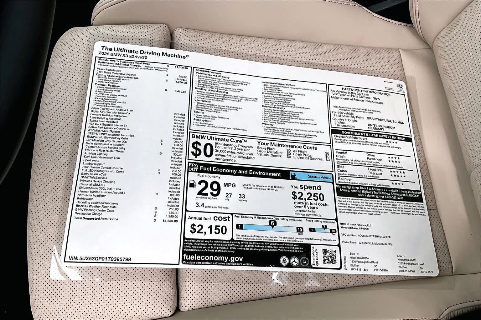 New 2026 BMW X3 xDrive30 AWD/4WD image 18
