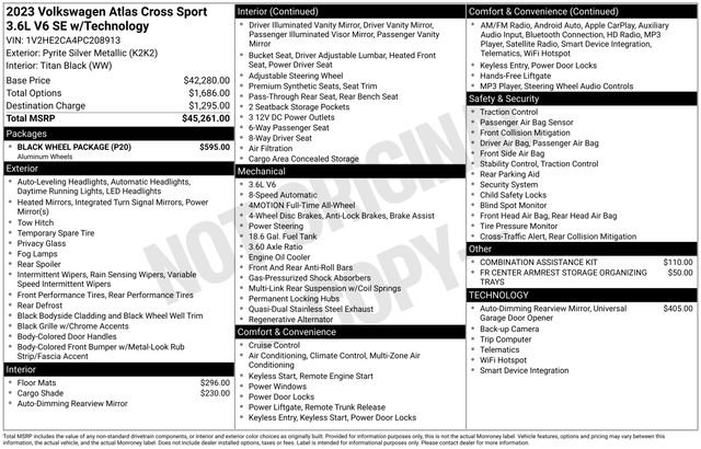 Used 2023 Volkswagen Atlas Cross Sport SE w/ Black Wheel Package image 5