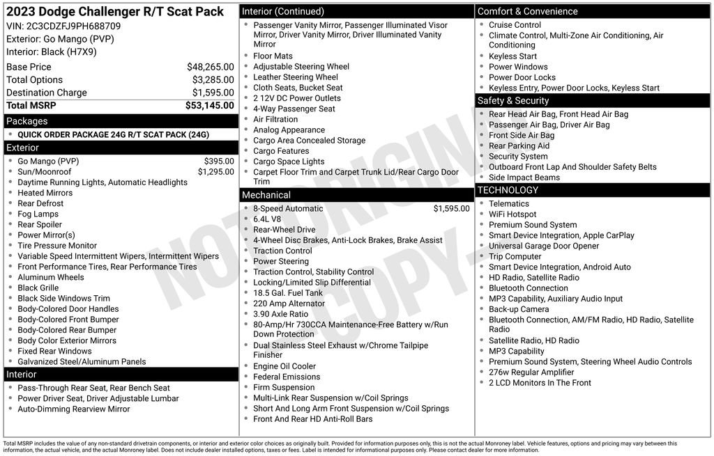 Used 2023 Dodge Challenger R/T Scat Pack RWD image 35