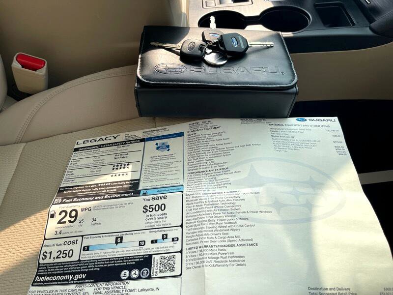 Used 2018 Subaru Legacy 2.5i w/ Alloy Wheel Package image 41