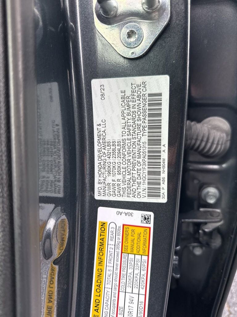 Certified 2023 Honda Accord EX image 23