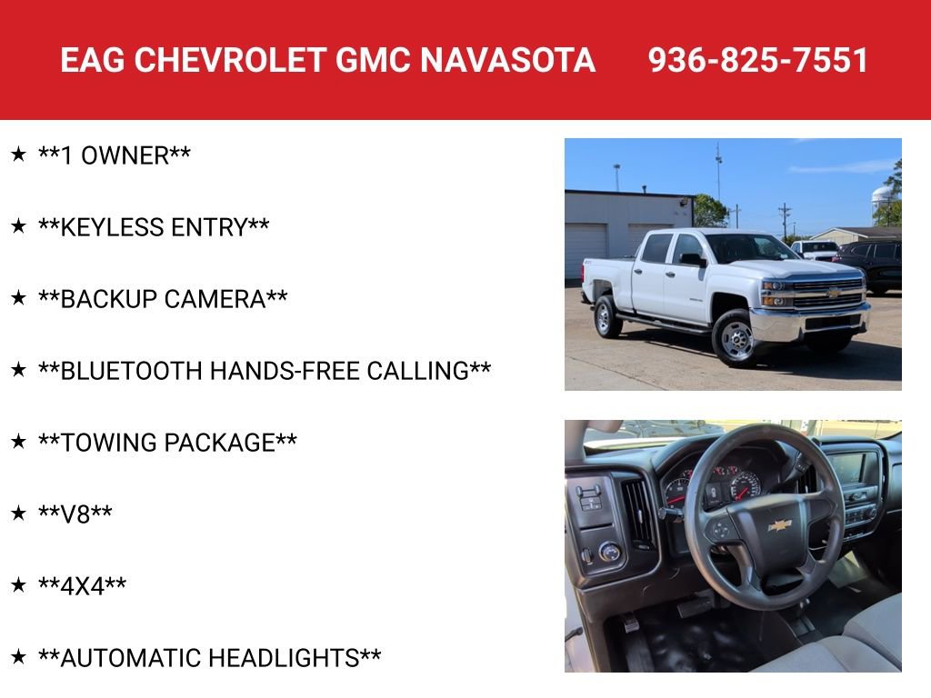 Used 2018 Chevrolet Silverado 2500 W/T w/ WT Convenience Package image 4