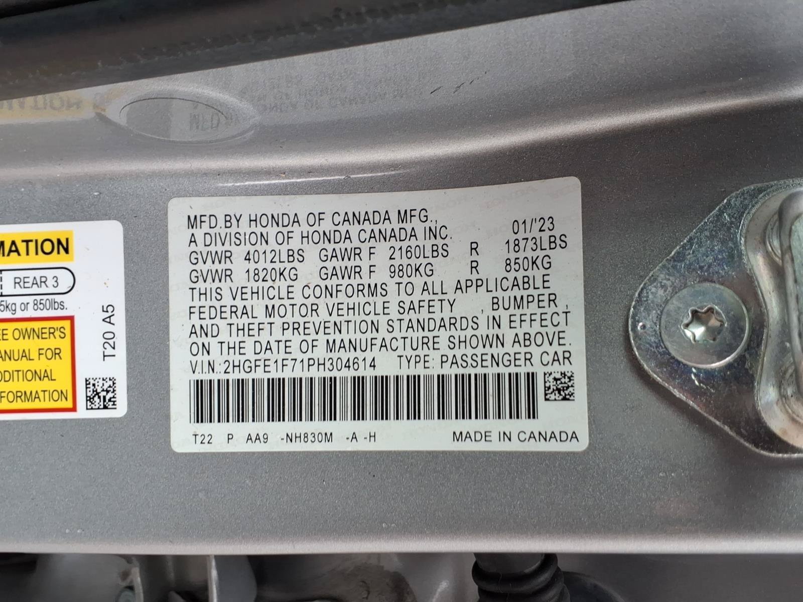 Used 2023 Honda Civic EX image 30