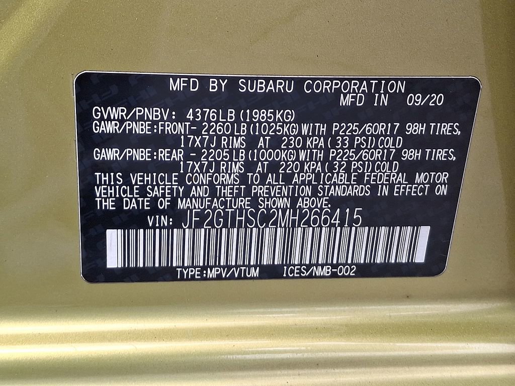 Used 2021 Subaru Crosstrek 2.5i Sport w/ Moonroof Package image 28