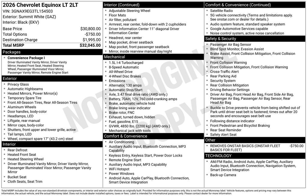 Used 2026 Chevrolet Equinox LT AWD/4WD image 6