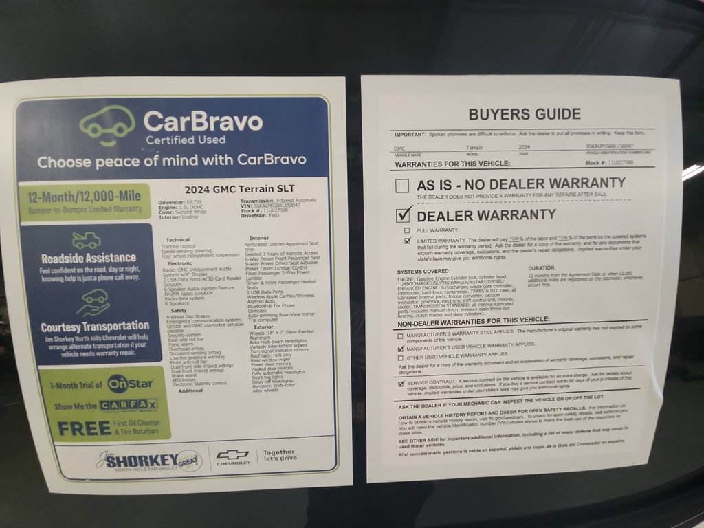 Certified 2024 GMC Terrain SLT FWD image 32